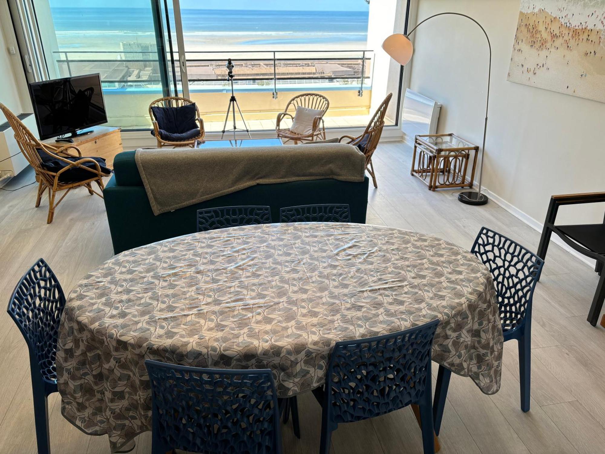 Appt Traversant Vu Mer Et Dunes Avec Garage Le Touquet Kültér fotó