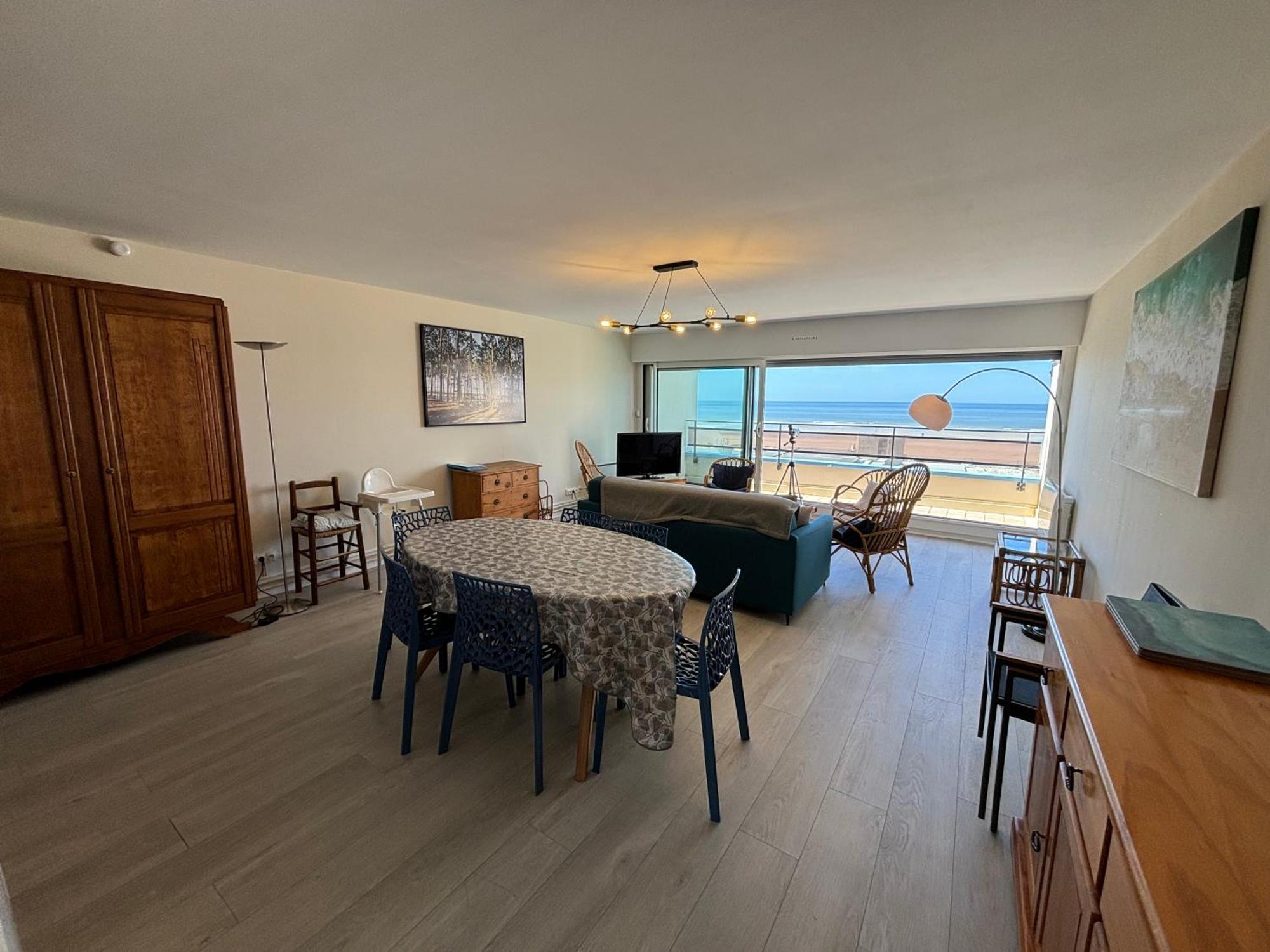 Appt Traversant Vu Mer Et Dunes Avec Garage Le Touquet Kültér fotó